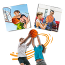 Balão de basquete silencioso, colorido e divertido de 18 cm da marca Sukiy, ideal para brinquedos esportivos.