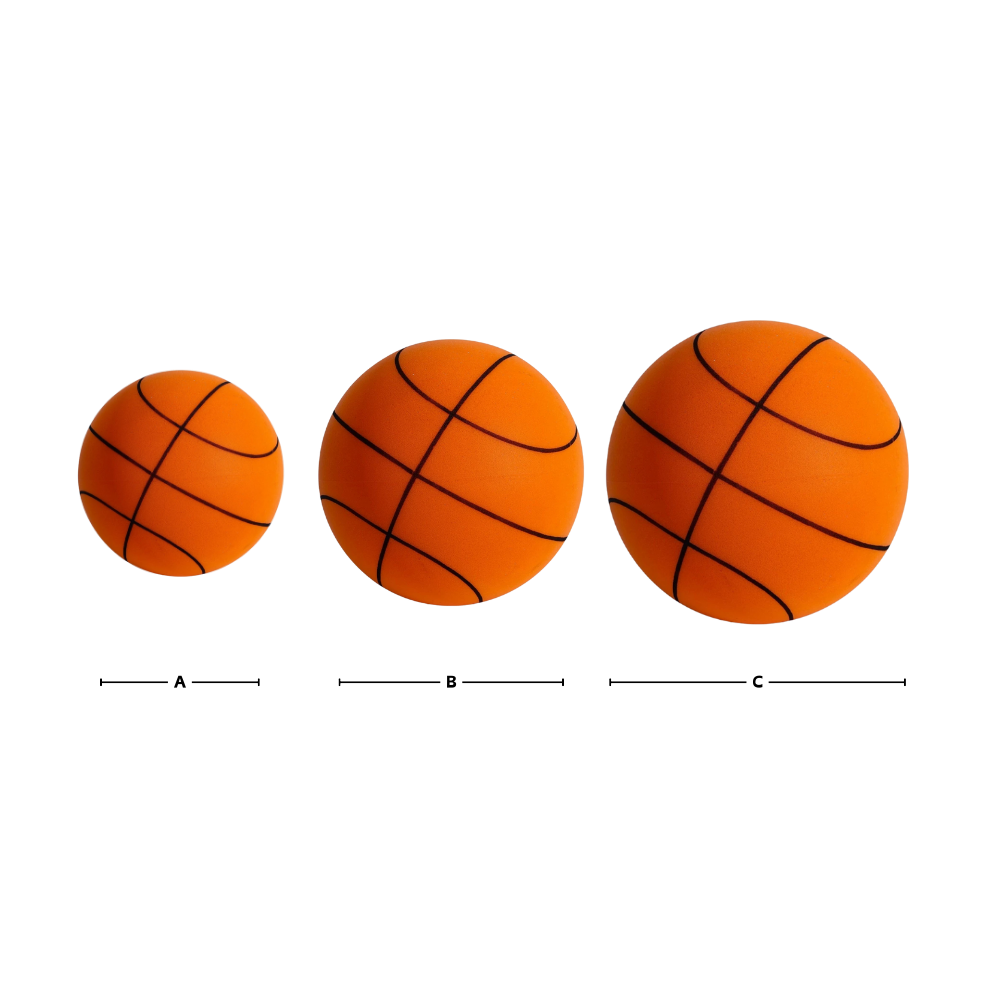 Bola de basquete silenciosa e colorida de 18 cm da marca Sukiy, ideal para brinquedos esportivos.