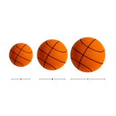 Bola de basquete silenciosa e colorida de 18 cm da marca Sukiy, ideal para brinquedos esportivos.