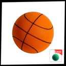 Balão de basquete silencioso, colorido e divertido da Sukiy, 18 cm, ideal para brinquedos de esporte.