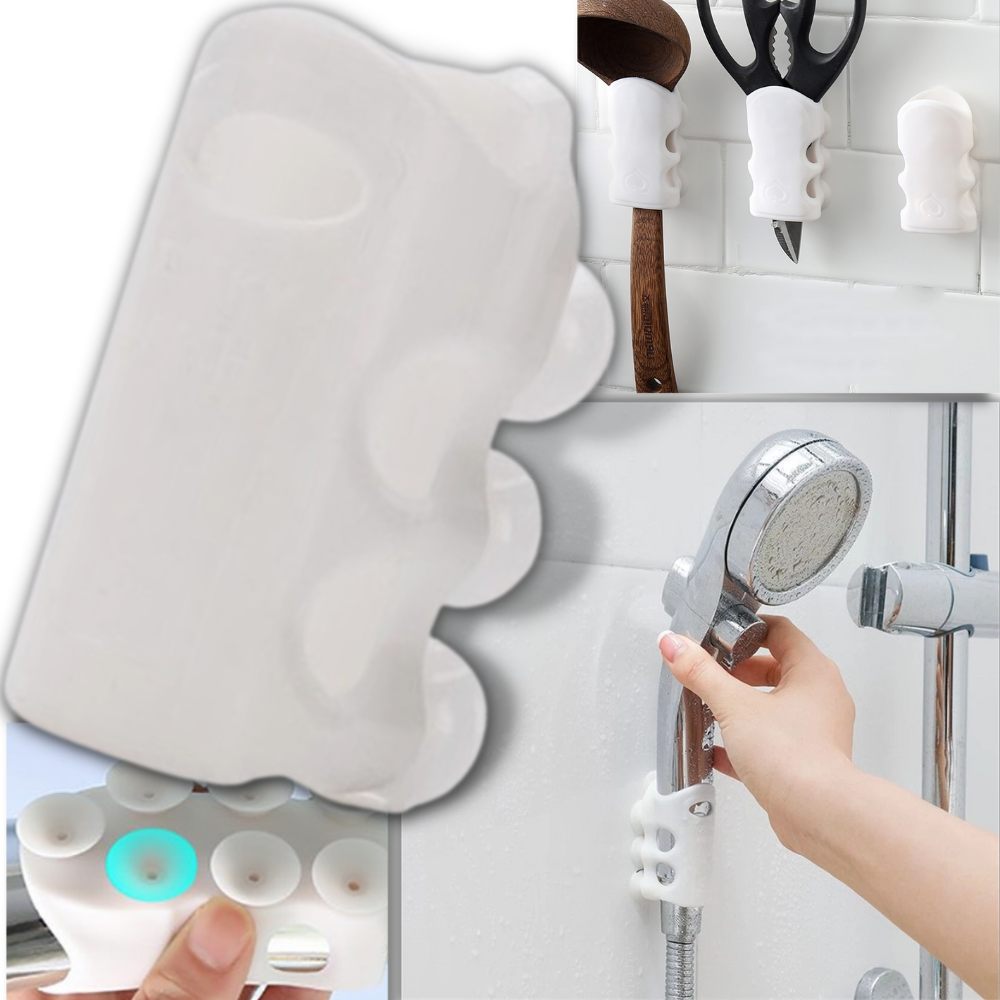 Suporte de pommeau de douche por sucção Sunficon, lote de 2 peças de material de encanamento, fácil instalação.