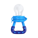 Chupeta alimentar Supertots da Gyuunyuu, em azul, com design de sucette e anel de dentição para bebês.