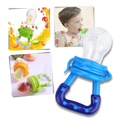 Tétine alimentar Supertots da Gyuunyuu, sucette para alimentação infantil com anel de dentição, feita de silicone macio.