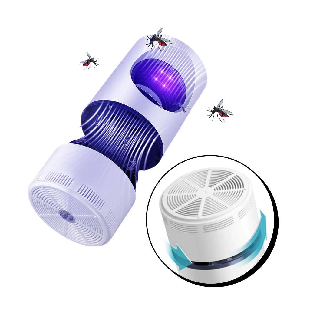 Lâmpada LED anti-mosquito da Supervalue para desinsetização, com luz azul para repelir insetos em ambientes internos.