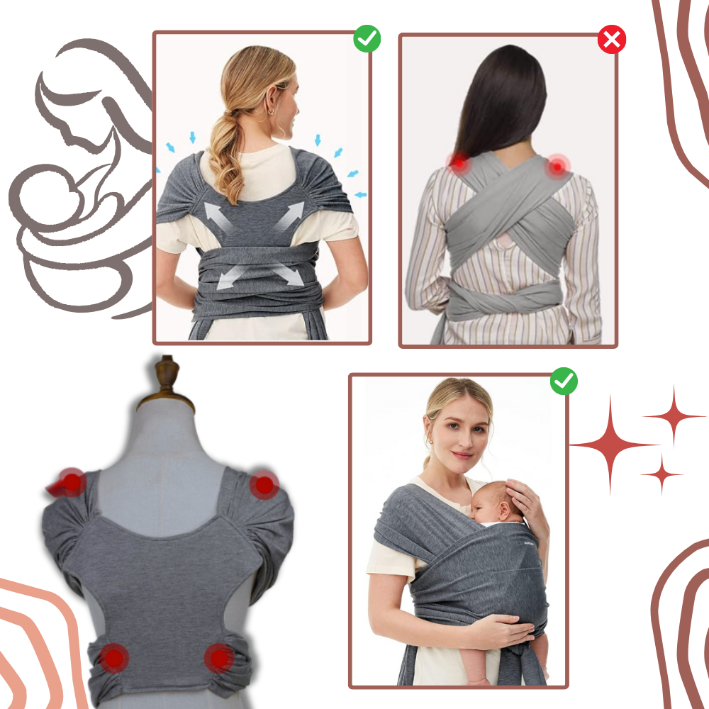 Porte-bébé ergonômico e respirável da Moby, suporte confortável para bebês, com tecido leve e respirável para uso diário.