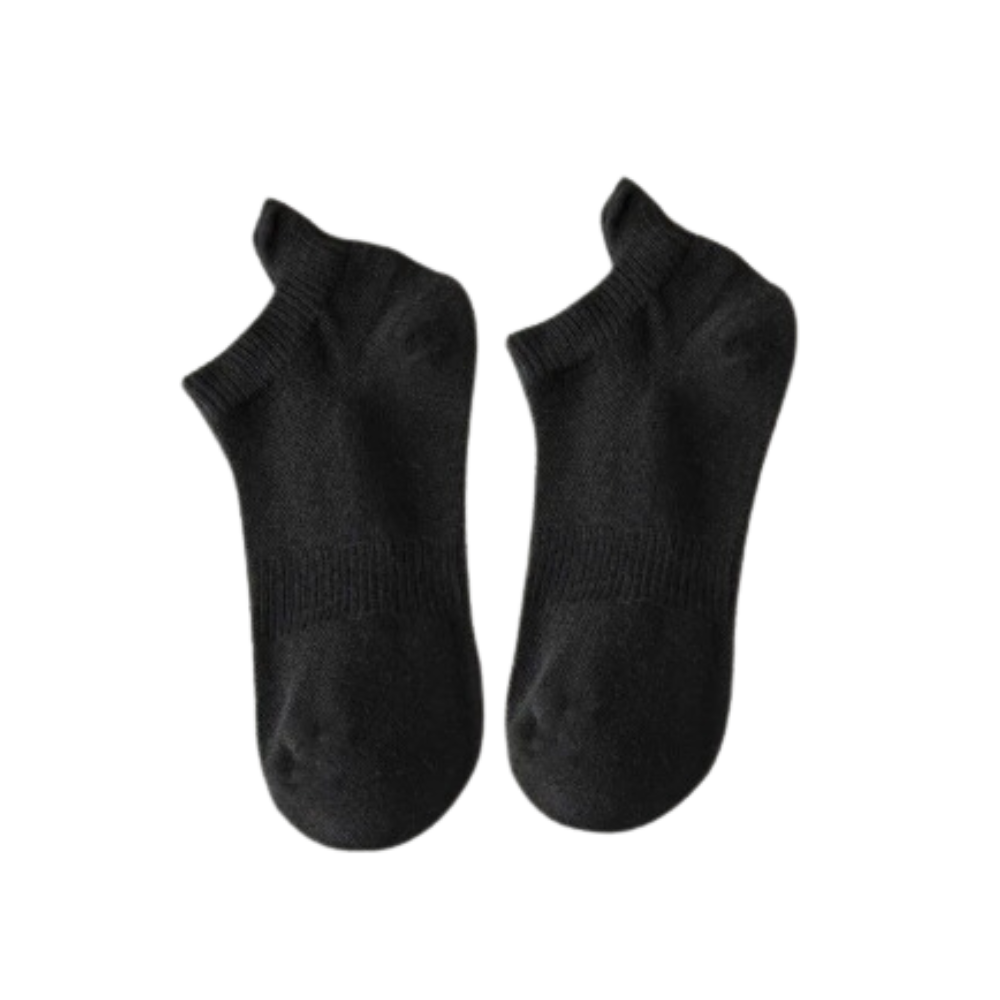 Meias ankle confortáveis para homem da marca Agand, modelo Supreme Comfort, em cor preta, ideal para uso diário.