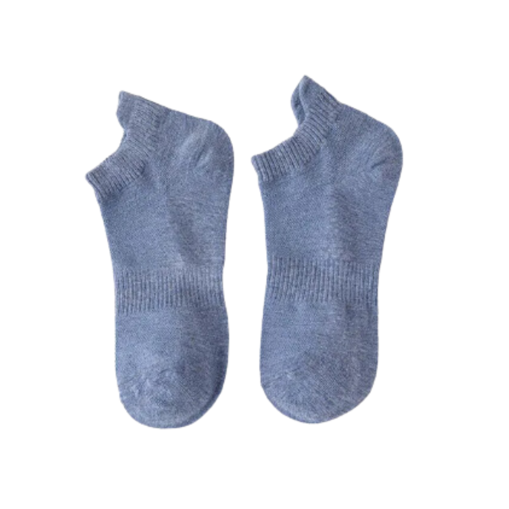 Meias ankle confort suprême para homem da marca Agand, em azul, feitas de tecido macio e confortável para uso diário.