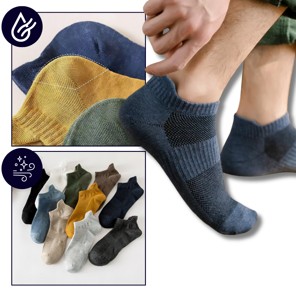 Meias masculinas Agand de conforto supremo, ankle socks flexíveis e confortáveis para uso diário.