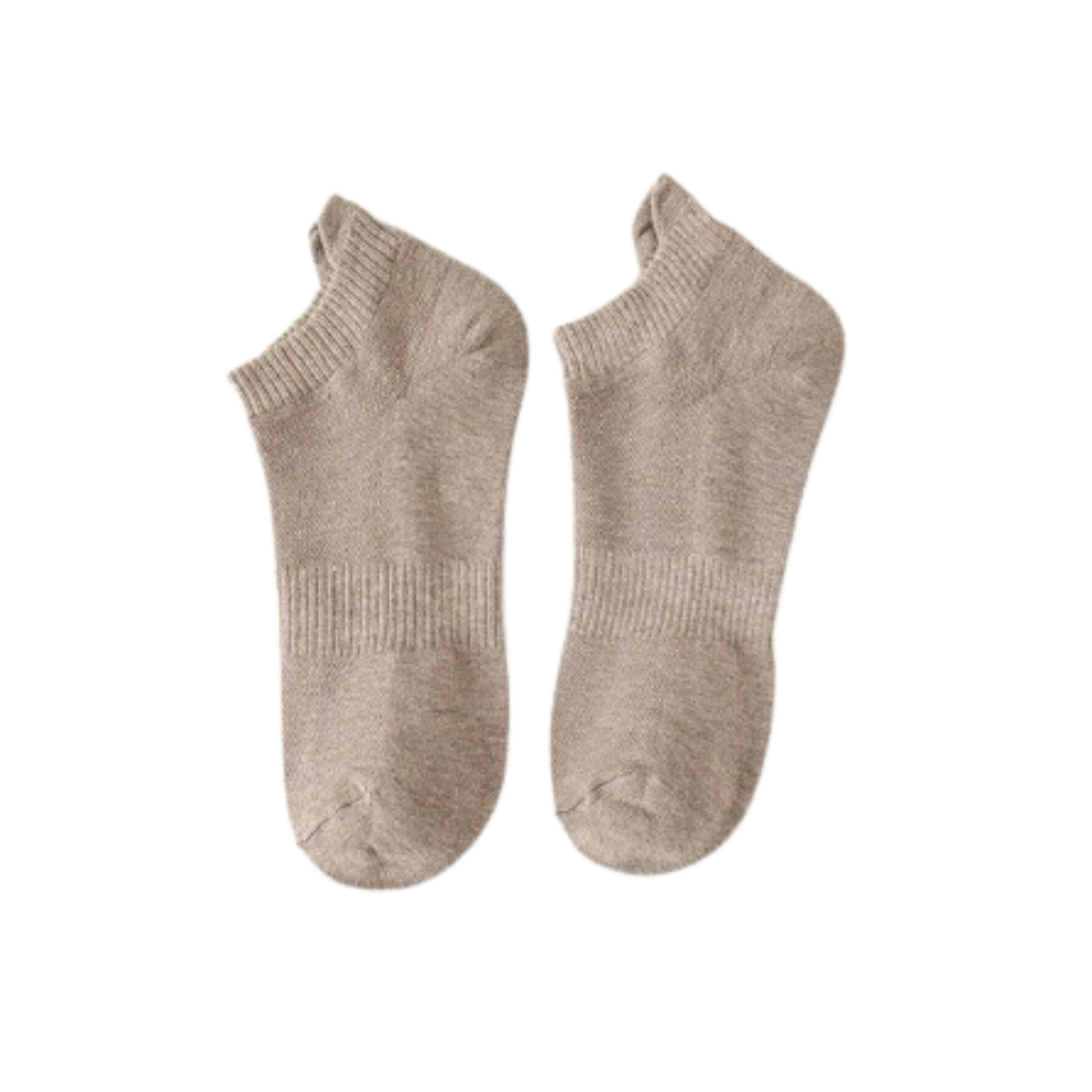 Meias ankle confort suprême para homem da marca Agand, na cor kaki, feitas de tecido macio e confortável para uso diário.