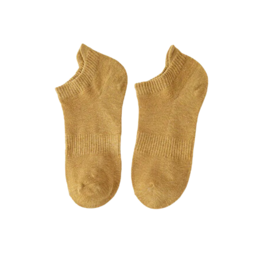 Meias ankle amarelas Agand de conforto supremo para homem, tecido macio e ajuste confortável para uso diário.