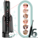 Escova de dentes elétrica vibratória sonic preta Suteng, cuidado bucal com tecnologia de vibração para limpeza eficaz.