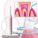 Escova de dentes elétrica vibratória sônica Suteng preta para cuidados bucais, com cerdas de limpeza eficaz e design moderno