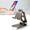 Suporte de telefone giratório e dobrável da Scnor, com design compacto para apoio seguro de smartphones.