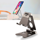 Suporte de telefone giratório e dobrável da Scnor, com design compacto para apoio seguro de smartphones.