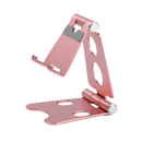 Suporte de telefone giratório e dobrável da Scnor na cor rosa, ideal para apoio de dispositivos móveis em uso.
