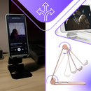 Suporte de telefone pivotante e dobrável da Scnor, design prático para apoio de dispositivos móveis.