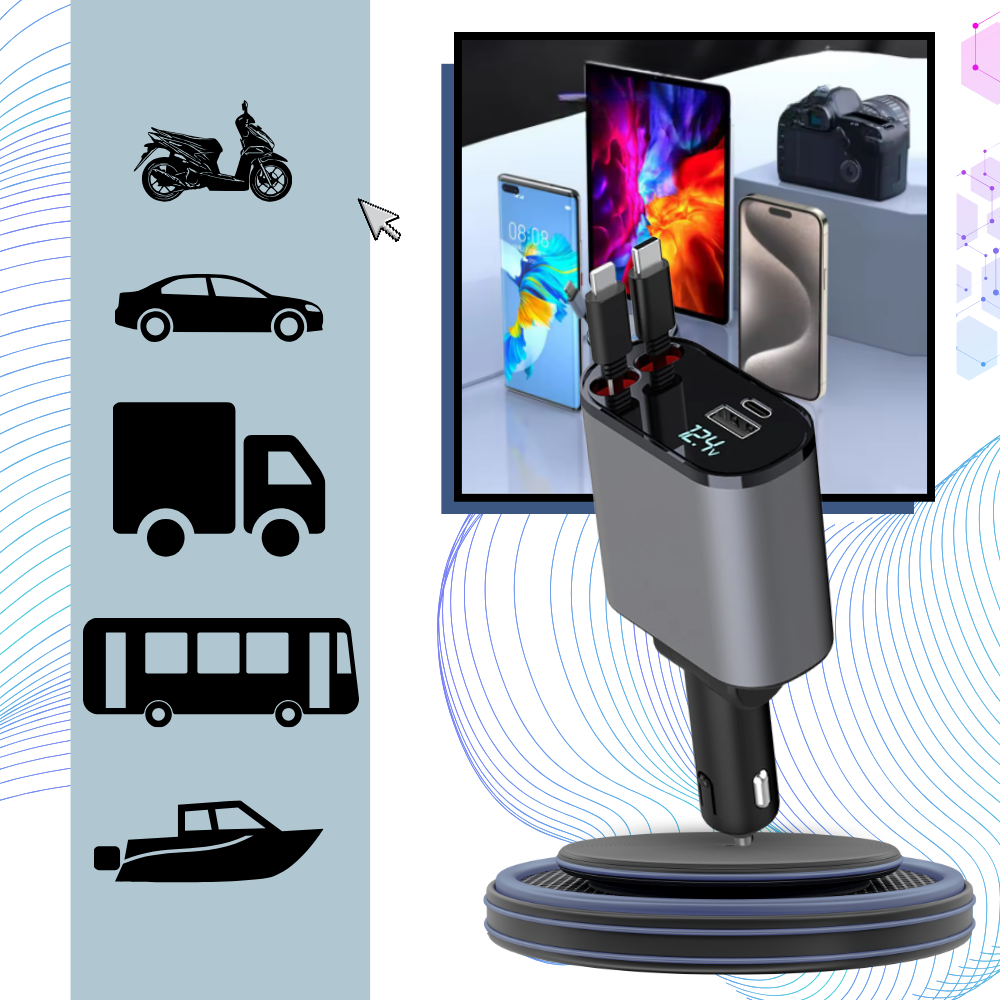 Estação de carga telescópica T-power para veículos elétricos, dispositivo eletrônico para recarga de carros.