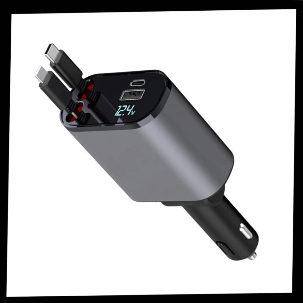 Estação de carga telescópica T-power para veículos, eletrônica para carros, com design compacto e funcionalidade avançada