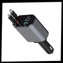Estação de carga telescópica T-power para veículos, eletrônica para carros, com design compacto e funcionalidade avançada