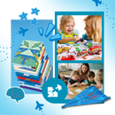 Livro de DIY de origami multitemas da Taluosi com exemplos de veículos para projetos de artesanato criativo.
