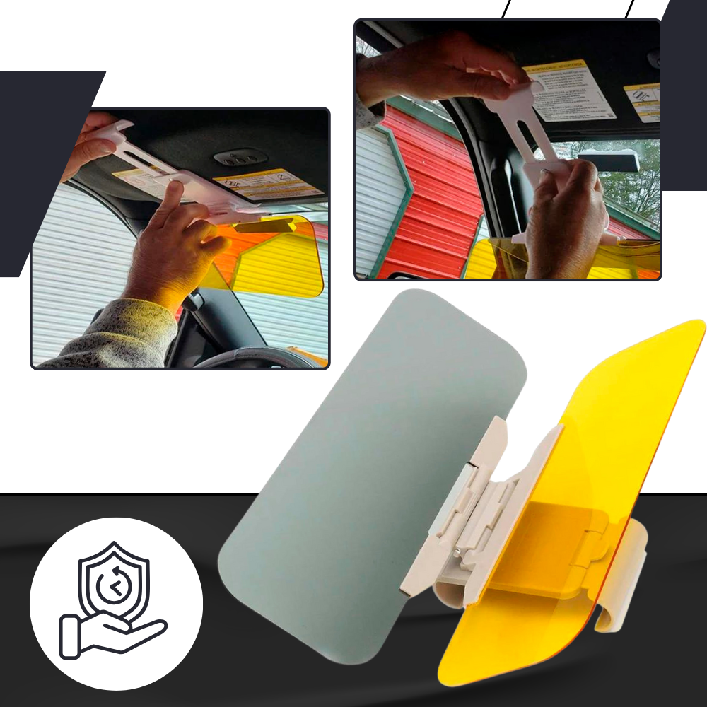 Rallonge de pare-soleil de voiture Taonmeisu, pièce détachée dupla face, 32x12cm, para-brisa e proteção solar automotiva