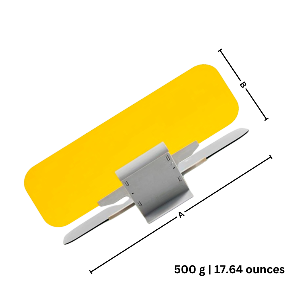 Rallonge de pare-soleil de voiture Taonmeisu, peça de veículo de 32x12 cm, com uso duplo para proteção solar.