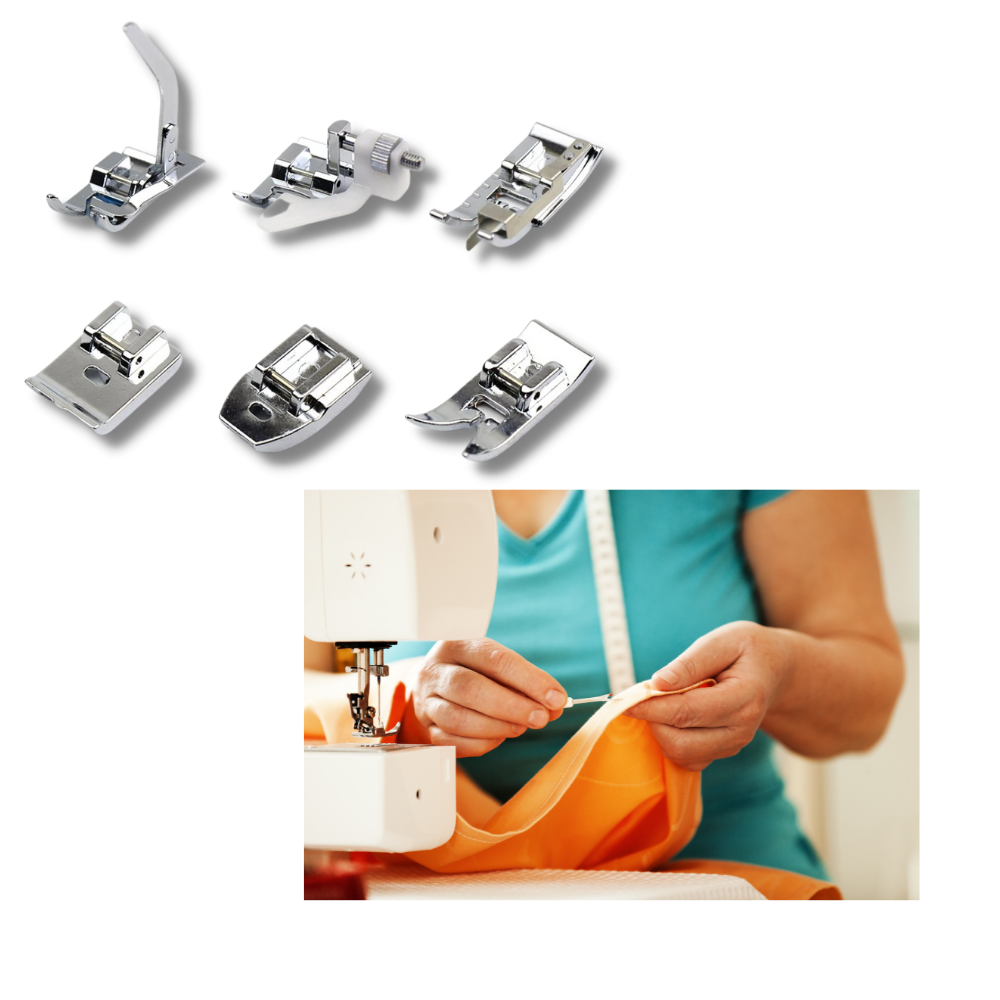 Conjunto de 32 a 42 agulhas para máquina de costura Tapcet, ideal para artesanato e projetos de costura criativa.