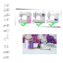 Conjunto de 32/42 pés-de-biche para máquina de costura Tapcet, ideal para projetos de artesanato e costura criativa.