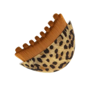 Escova facial Tapify para drenagem linfática, com design em estampa de leopardo, para cuidados cosméticos da pele.
