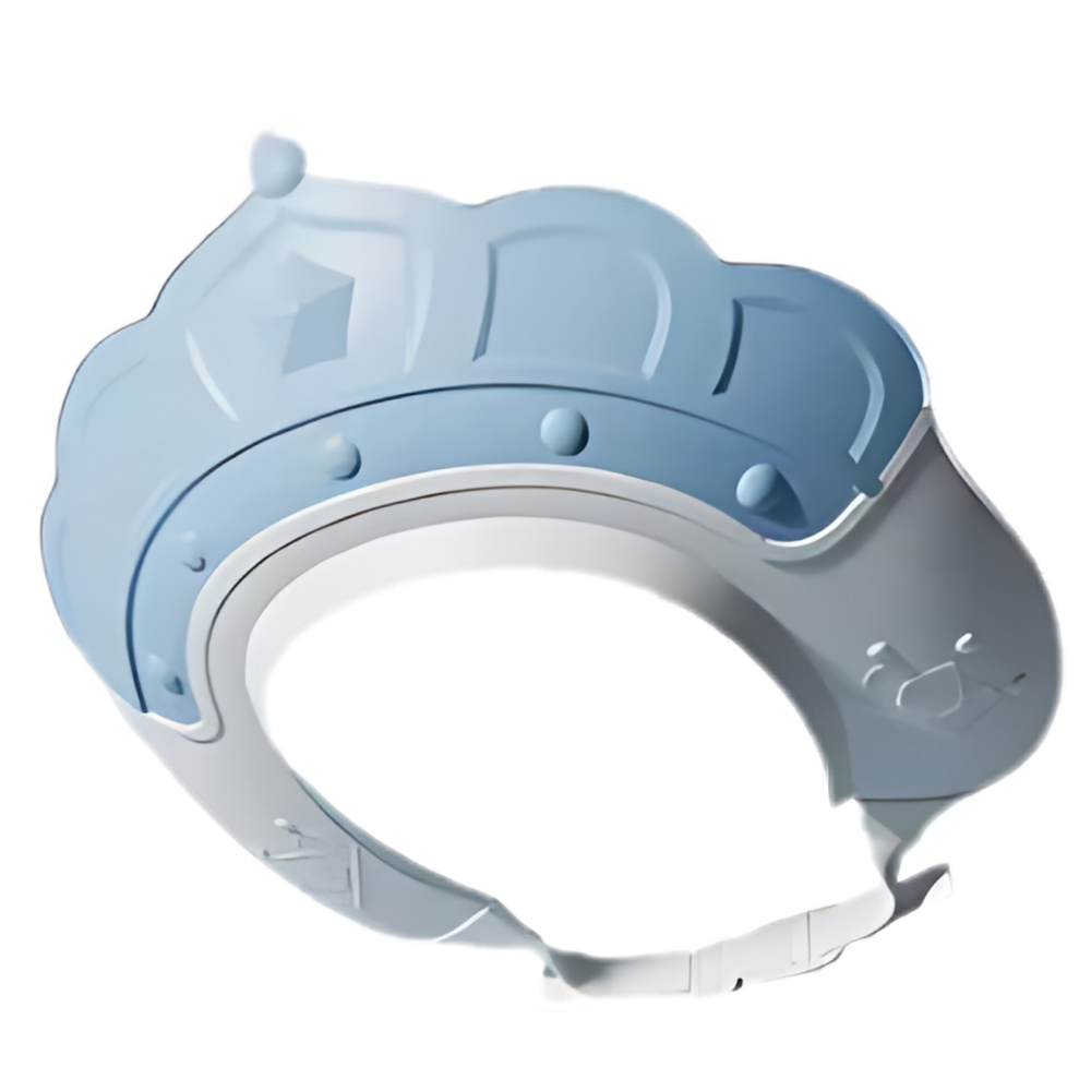 Touca de banho para crianças da Hurnice, acessório de banho para bebês, protegendo os olhos da água durante o banho.