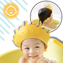 Visor de banho para crianças Hurnice, acessório de banho para bebês, com design à prova de lágrimas para proteção confortável
