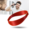 Bande elástica incurvada para corte de cabelo degradê, produto de rasagem e cuidados da marca Teblacker, em tom azul