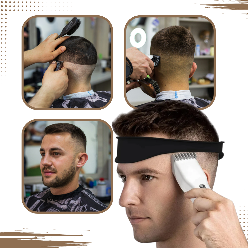 Banda elástica incurvada para corte de cabelo degradê, produto de rasagem e cuidados da marca Teblacker.