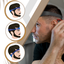 Banda elástica incurvada para corte de cabelo degradê, produto de rasagem e cuidados da marca Teblacker, em embalagem azul.