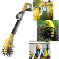 Cultivador elétrico sem fio de alta velocidade Tfcfl para uso externo, com lâminas robustas e design portátil.