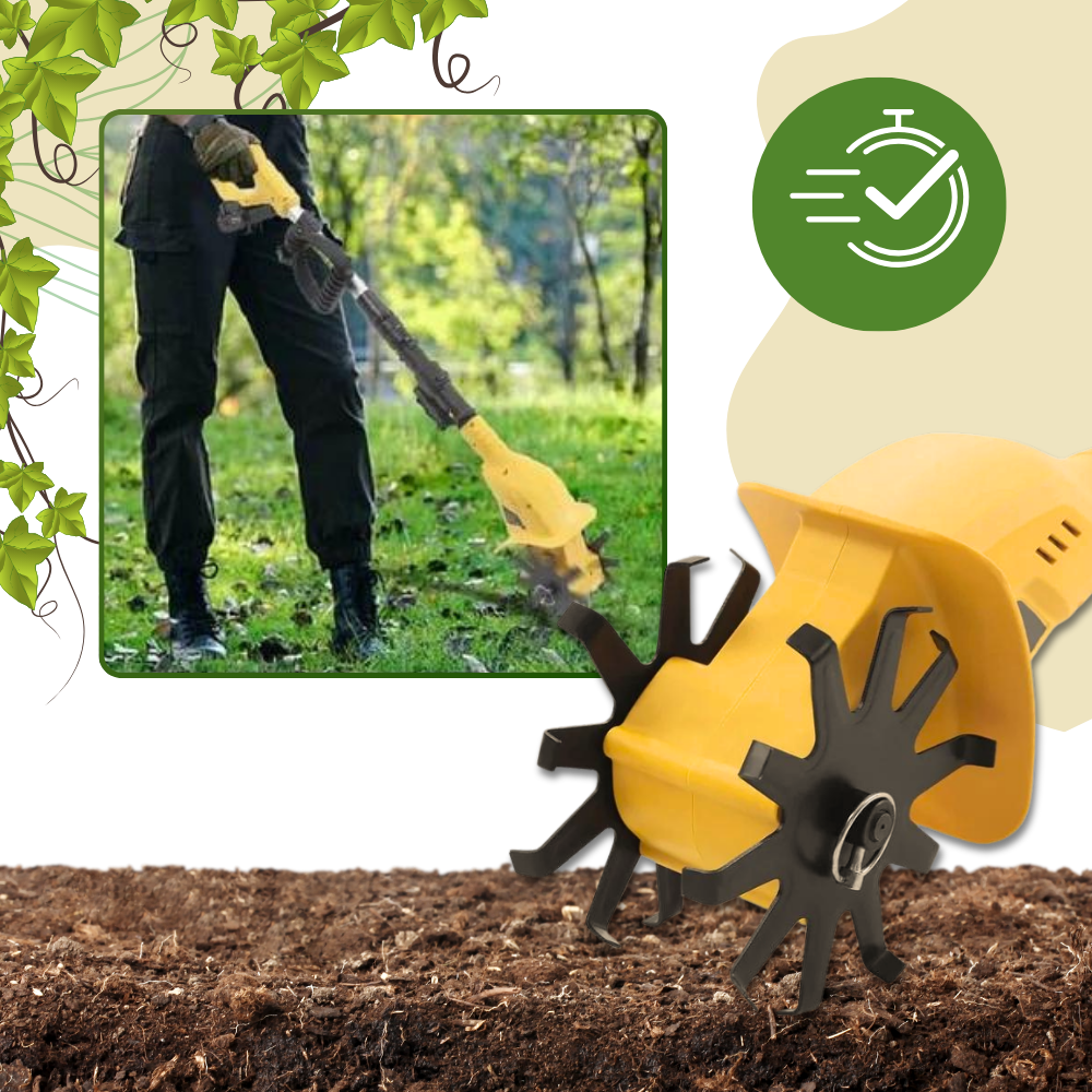 Cultivador elétrico sem fio de alta velocidade da Tfcfl para uso externo, equipamento elétrico para jardinagem ao ar livre