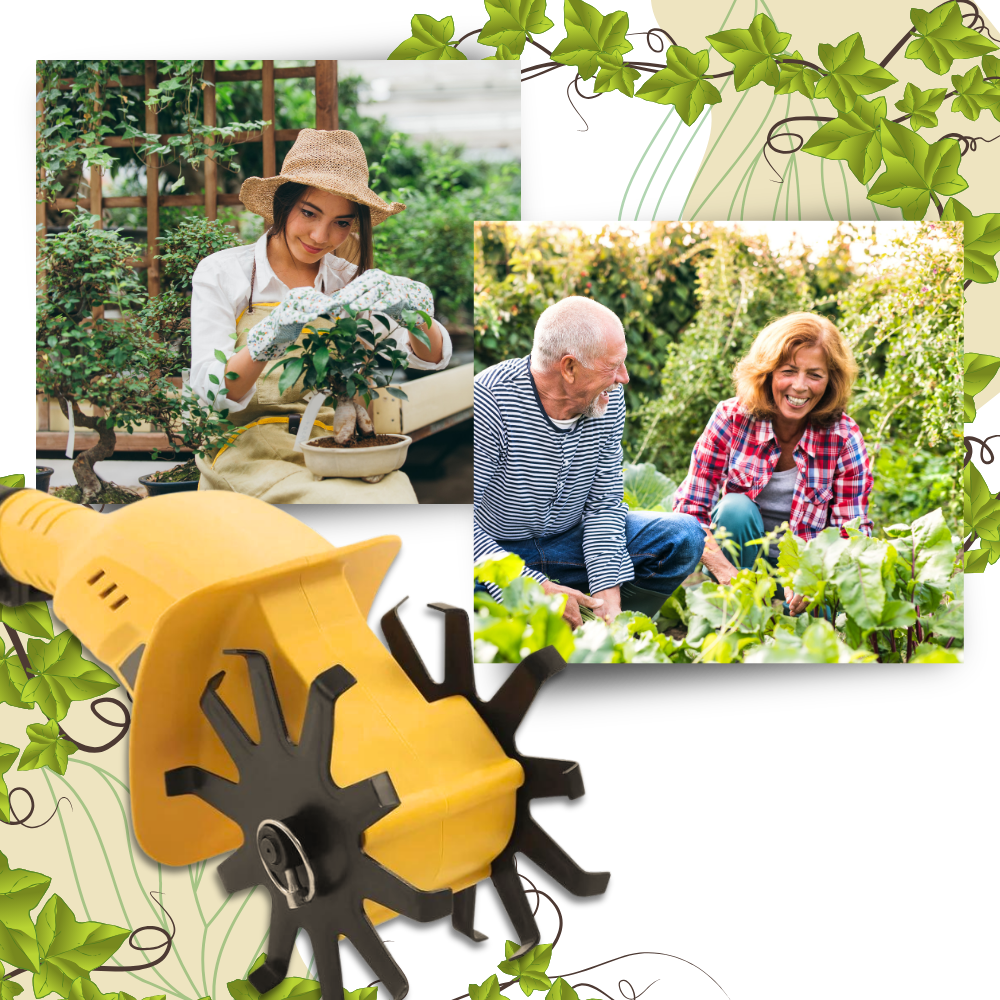 Cultivador elétrico sem fio Tfcfl para uso externo, grande velocidade, equipamento elétrico de jardim e cultivo ao ar livre
