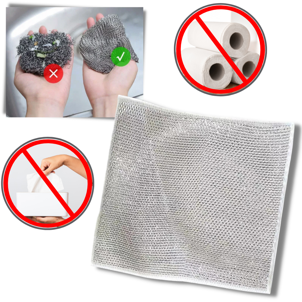 Pano de limpeza de algodão grosso e absorvente da marca Ykohkofe para limpeza doméstica eficiente e econômica.