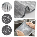 Pano de limpeza de chiffon grosso e absorvente da Ykohkofe, tecido macio e de secagem rápida para limpeza doméstica eficiente