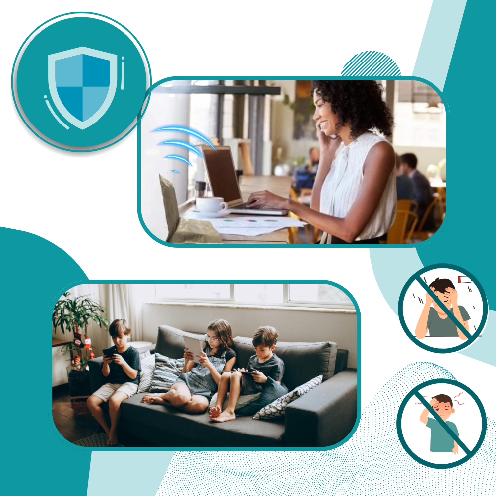 Housse de protection Thinkstar pour défonceuse contre champs électromagnétiques et radiofréquences, accessoire durable et pratique.