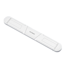 Suporte de laptop leve e invisível da Thinkstar em alumínio branco, acessório para computadores portátil, design compacto e funcional.