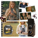 Câmera digital TLR vintage Vito, aparelho fotográfico com design clássico e lentes duplas para fotos com estilo retrô.
