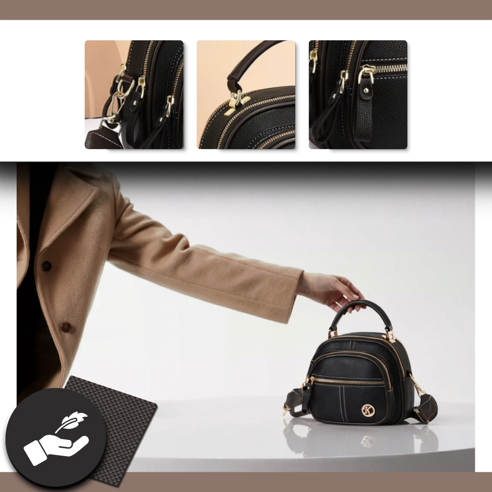 Bolsa transversal vegana Latico, acessório para sacos e carteiras, com design elegante e funcional em material sustentável.