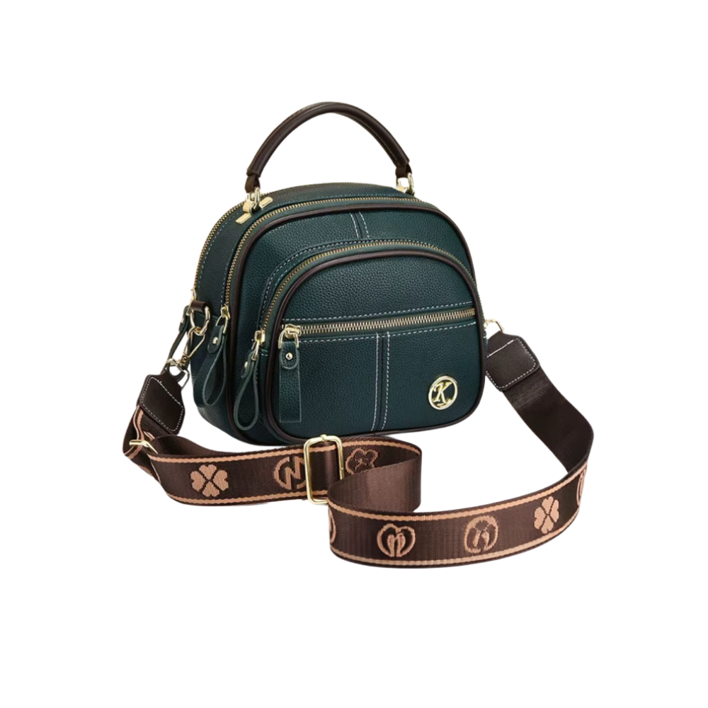 Bolsa tiracolo vegana verde da Latico, acessório para bolsas e carteiras, com design clássico e sustentável.