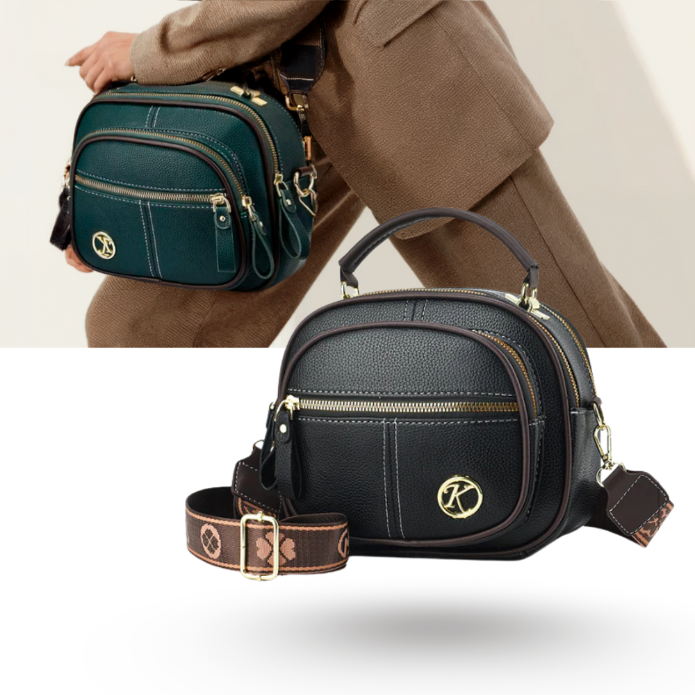 Bolsa tiracolo vegana da Latico, acessório elegante para bolsas de mão e carteiras em material sustentável.