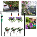 Kit de irrigação para jardim Tomfoto com mangueira de 5 metros, ideal para sistema de irrigação eficiente ao ar livre.
