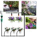 Kit de irrigação para jardim Tomfoto com mangueira de 5 metros, ideal para sistema de irrigação eficiente ao ar livre.