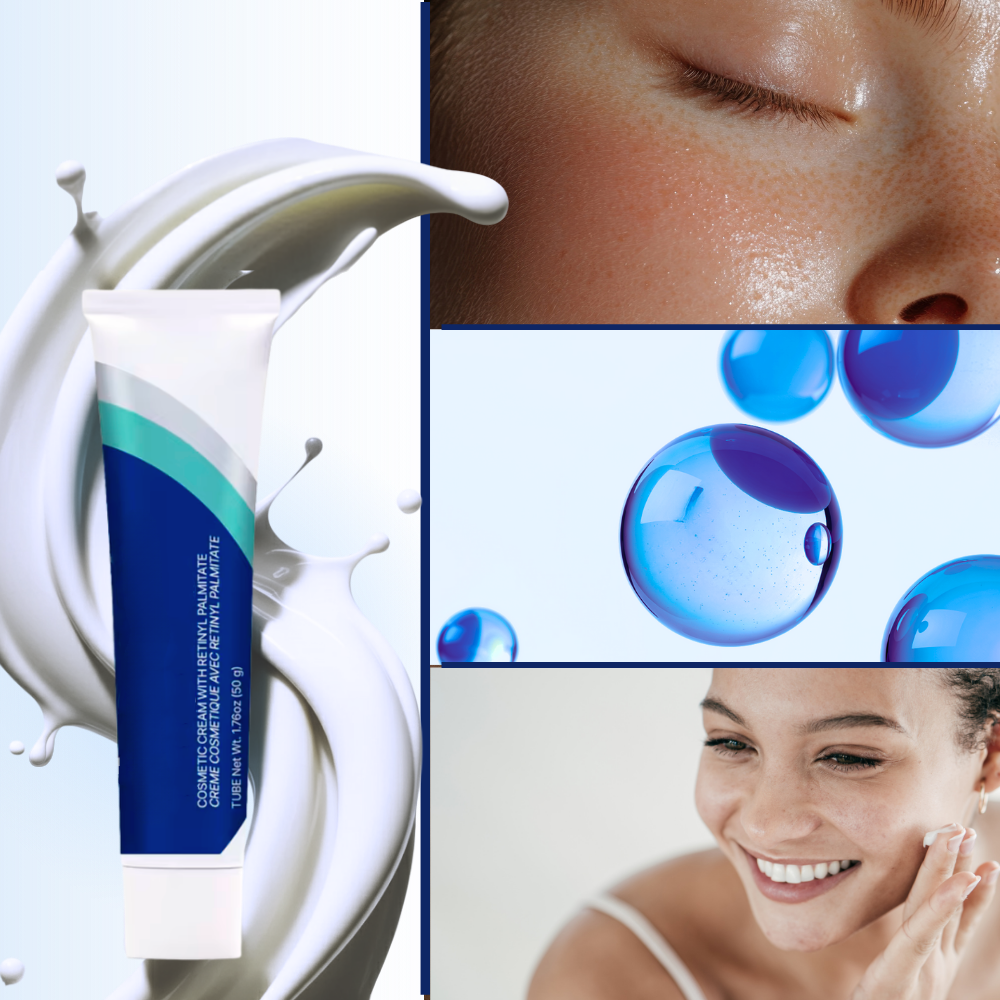 Creme renovadora de retinol da Tommy Hilfiger, produto de cosméticos para cuidados com a pele.