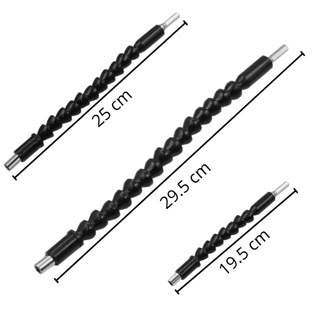Acessório de porta-foret flexível da Tomshine para perceuse elétrica, com comprimento de 195 mm, ideal para trabalhos de precisão