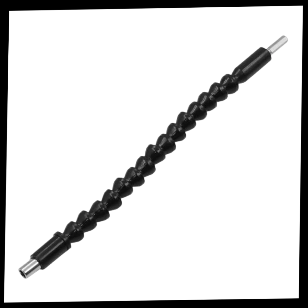 Porta-foret flexível Tomshine para perceuse elétrica, acessório de 195 mm para facilitar perfurações em locais difíceis.